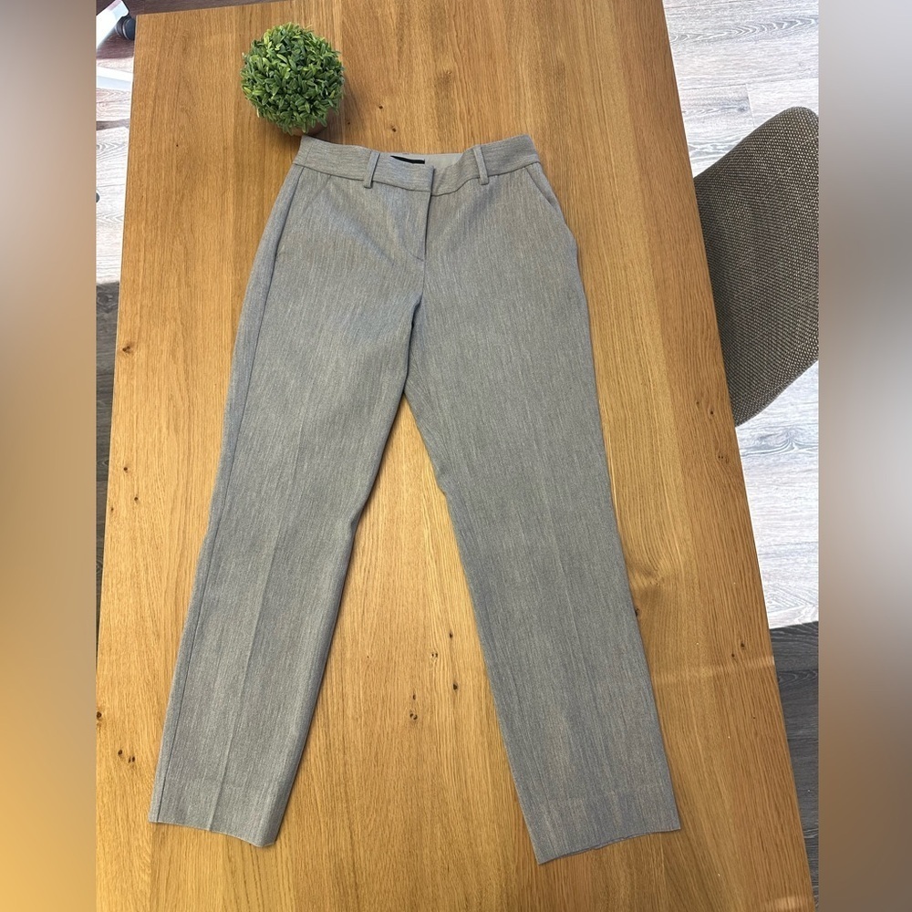 Express Columnist Ankle Mid Rise Grey Pant 00R
